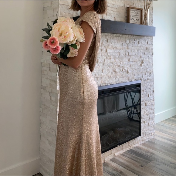 Gold sequins long dress✨ - Picture 4 of 10